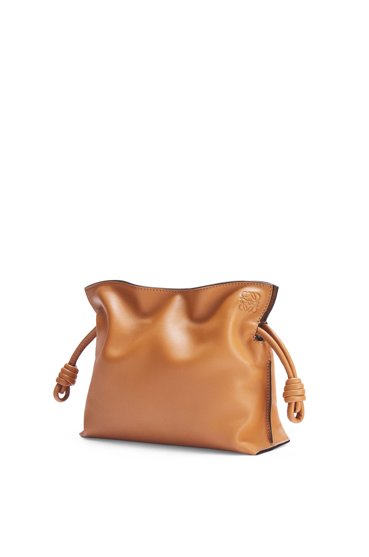 Loewe Mini Flamenco clutch in nappa calfskin (Warm Desert)