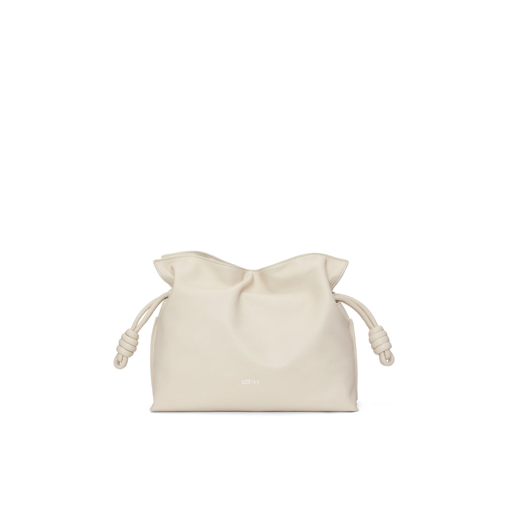 Loewe Medium Flamenco clutch in nappa calfskin (Sea Salt)