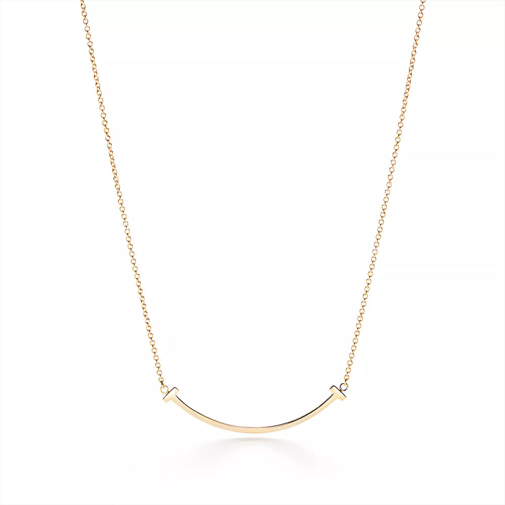 Tiffany & Co. Tiffany T Smile Pendant in Yellow Gold, Small　