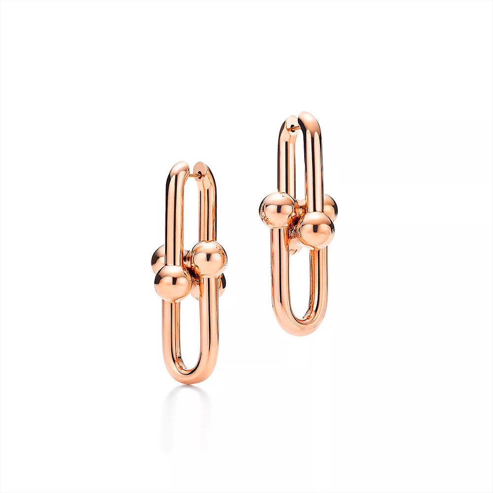 Tiffany & Co. Tiffany Cityy HardWear Link Earrings in 18k rose gold