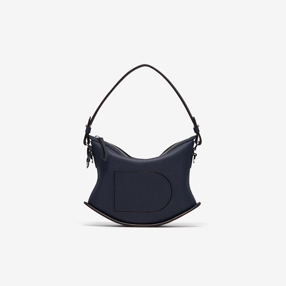 Delvaux Pin Swing in Taurillon Soft (Navy)