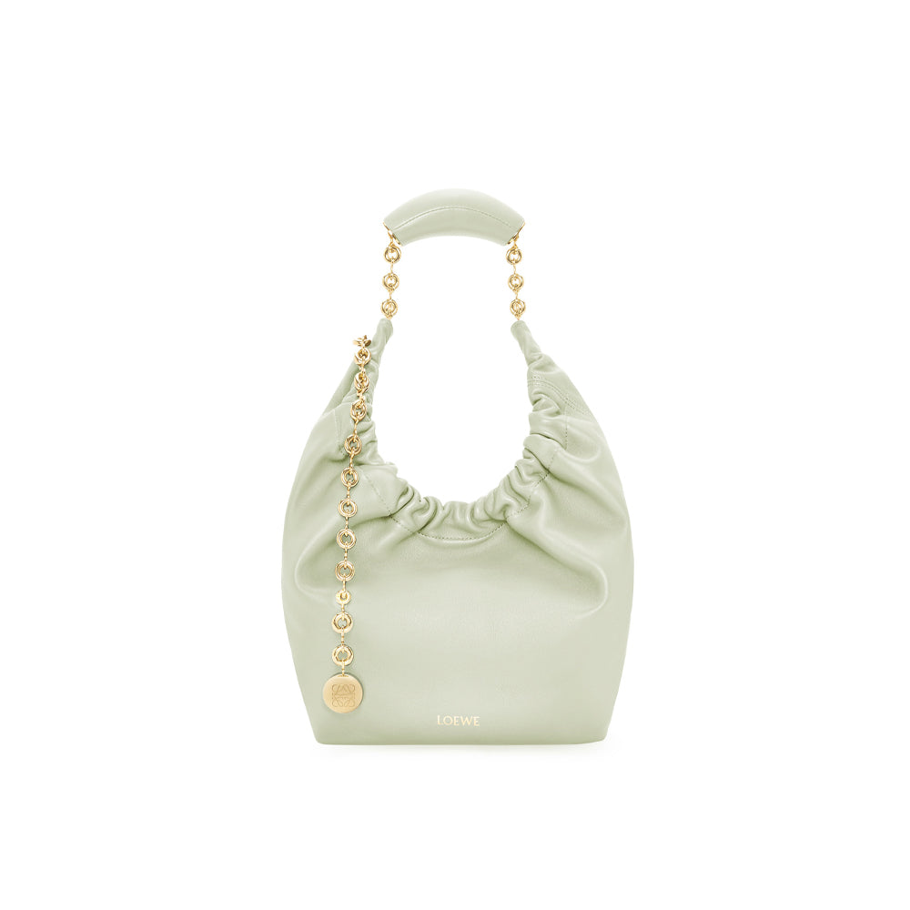 Loewe Small Squeeze bag in nappa lambskin (Spring Jade)