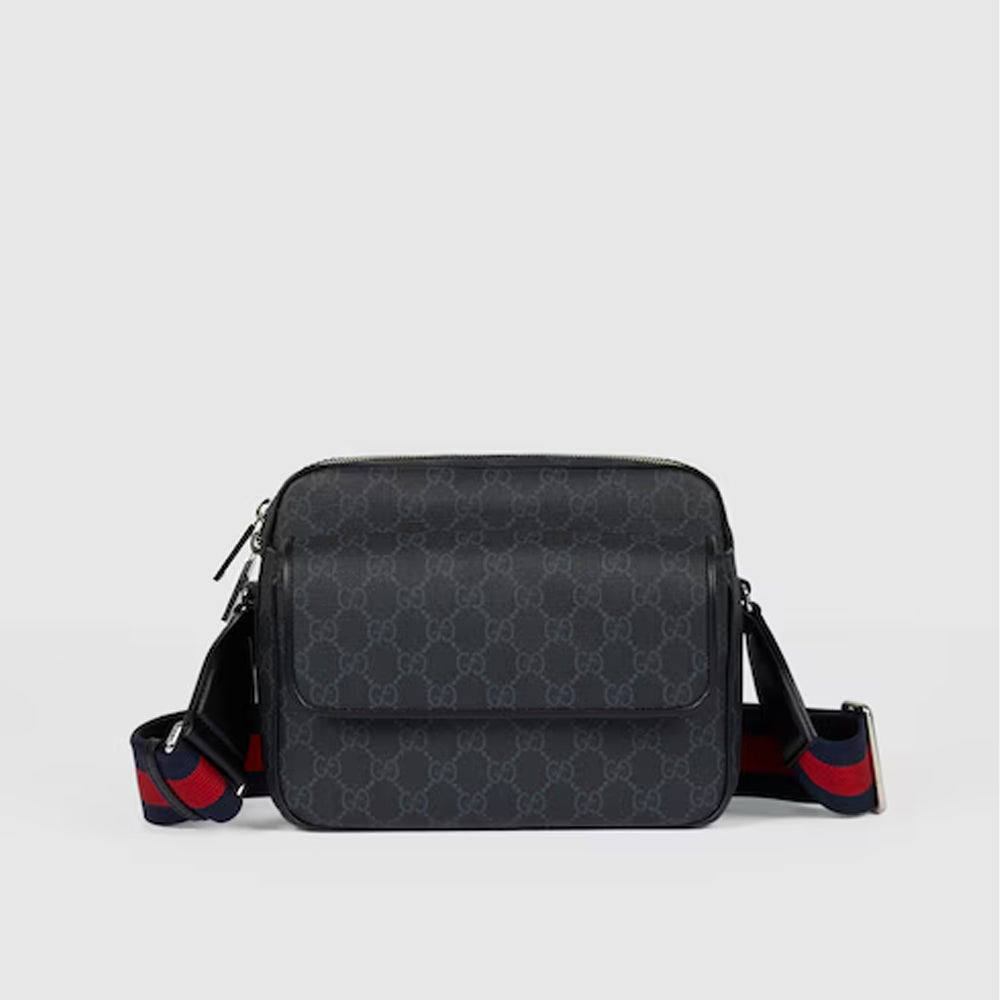 Gucci Small GG Crossbody Bag (Black GG Supreme canvas)