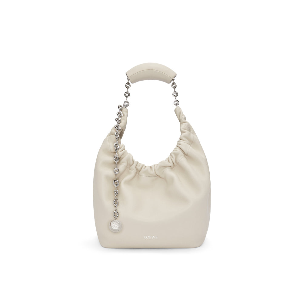 Loewe Small Squeeze bag in nappa lambskin (Sea Salt)