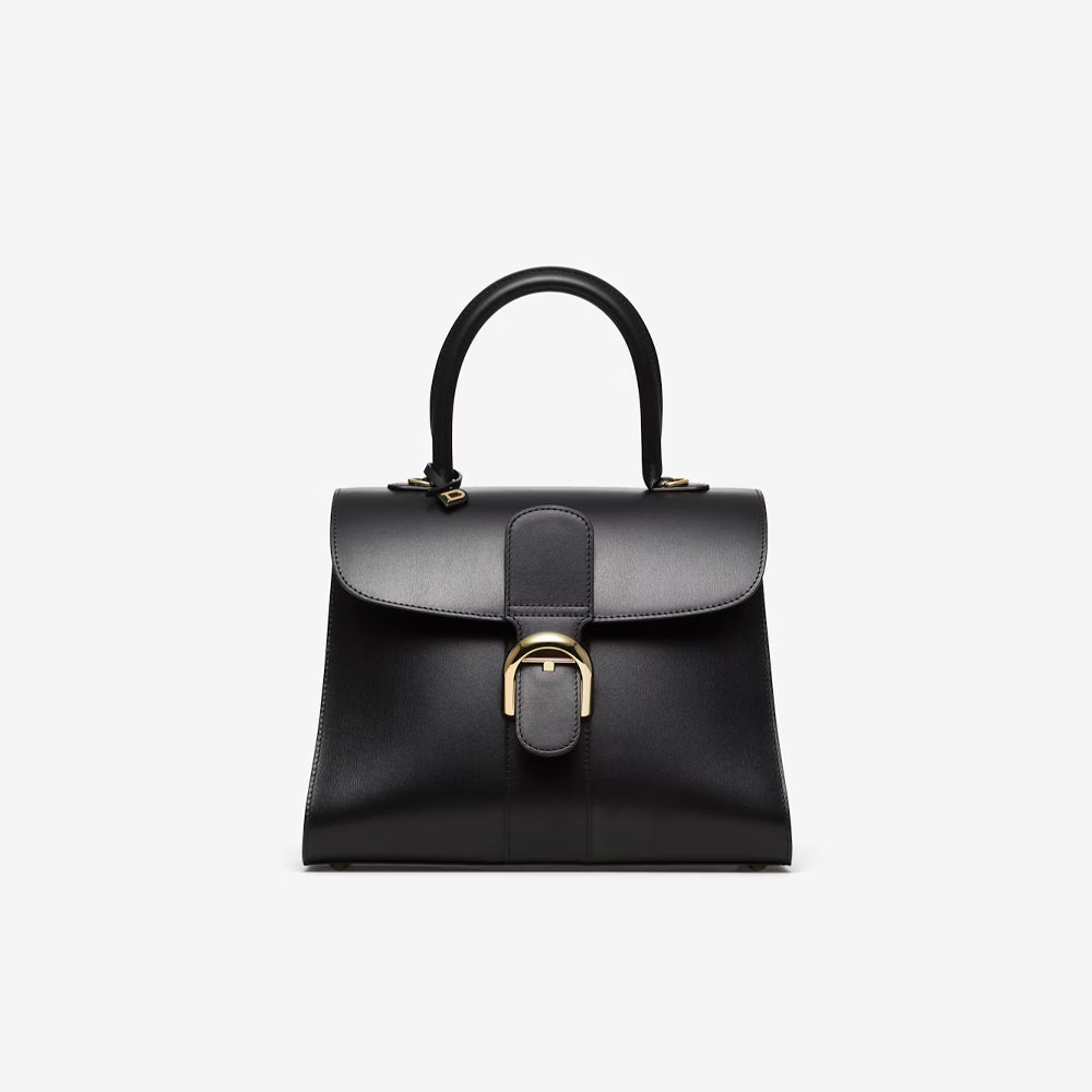 Delvaux Brillant MM in Rodeo Calf (Black)