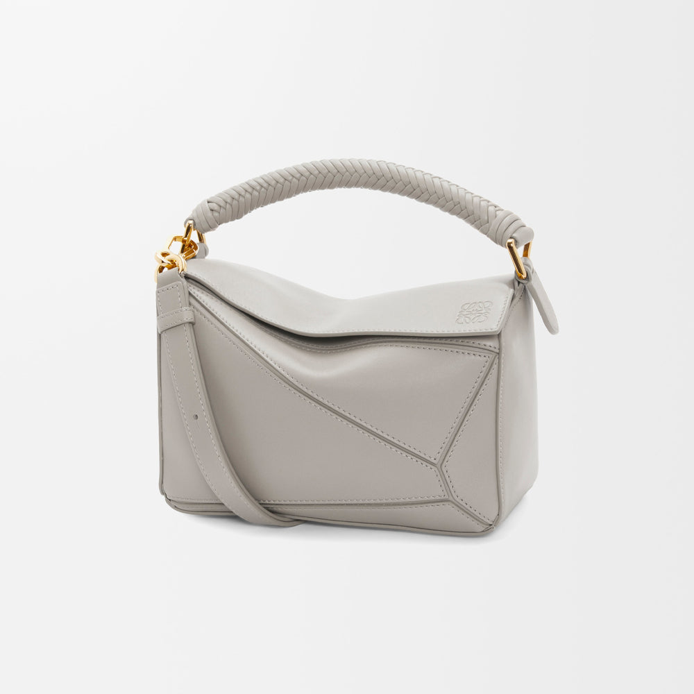 Loewe Small Puzzle bag in smooth calfskin (Shell Grey)