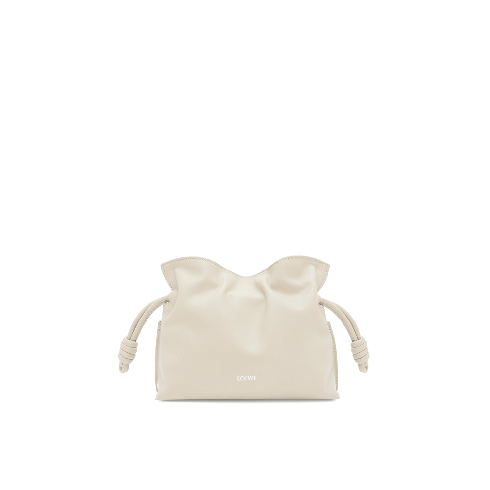 Loewe Mini Flamenco clutch in nappa calfskin (Sea Salt)