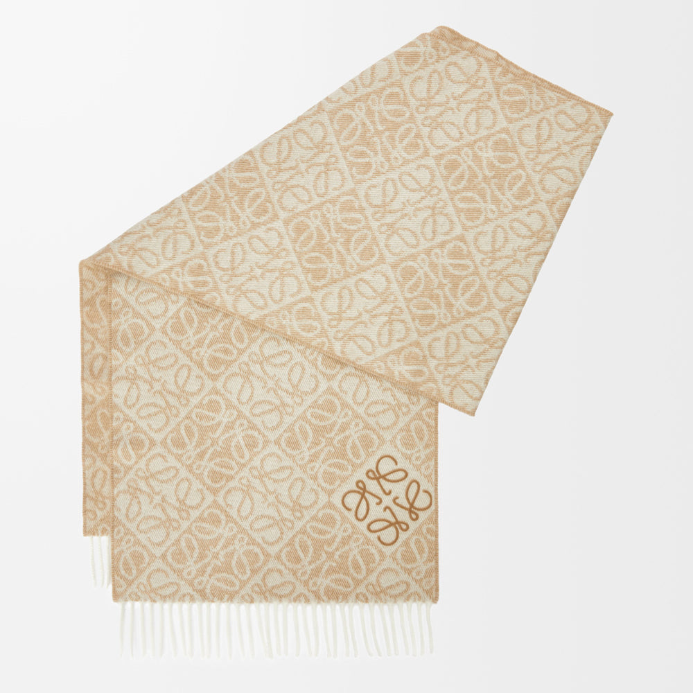 Loewe Anagram scarf in wool and cashmere