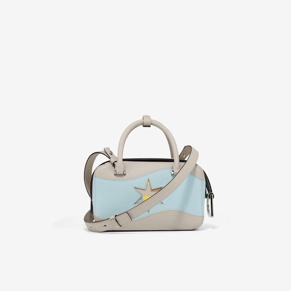 Delvaux Cool Box Mini Oriflamme in Taurillon Soft (Mistral - Celadon)