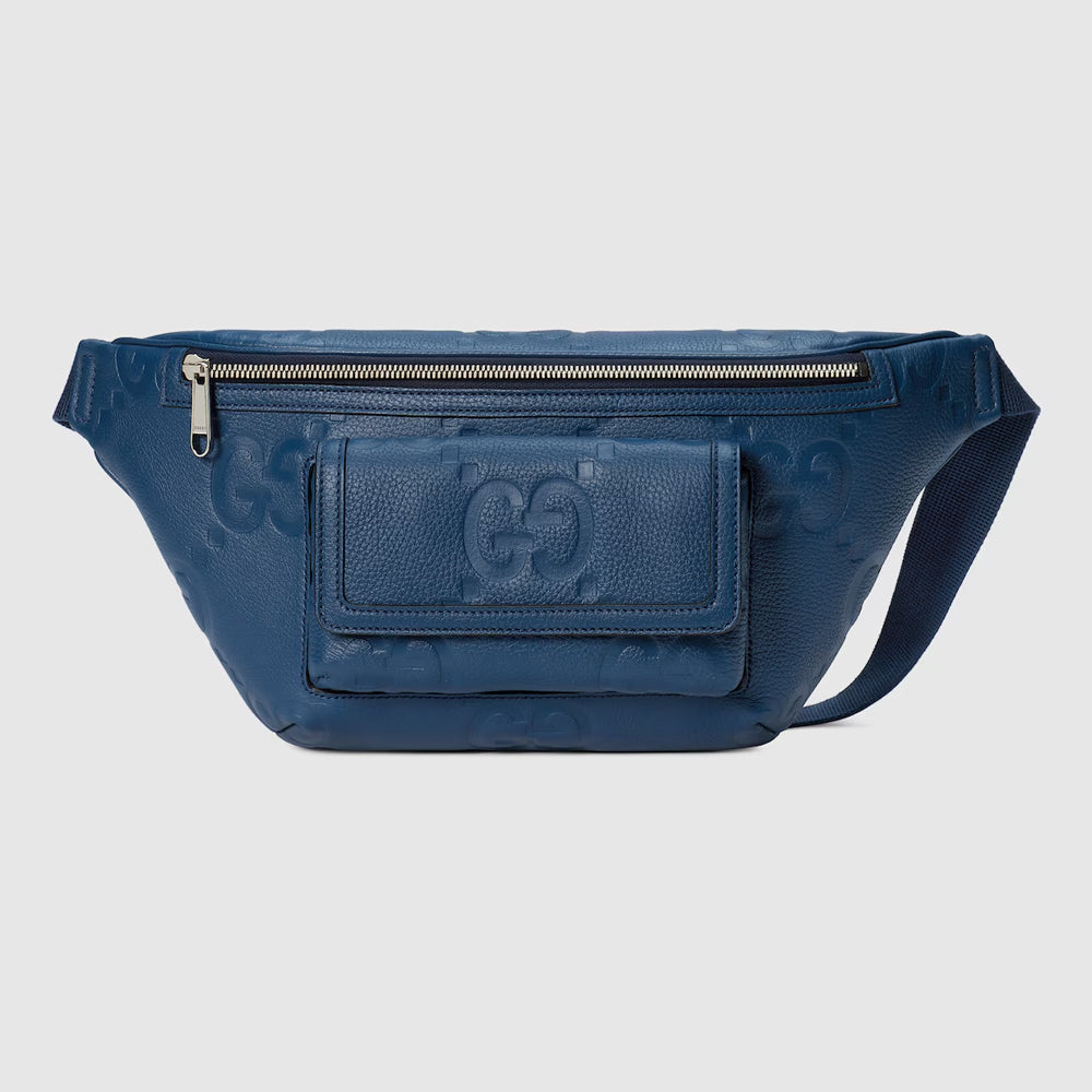 Gucci Jumbo GG Belt Bag (Blue jumbo GG leather)