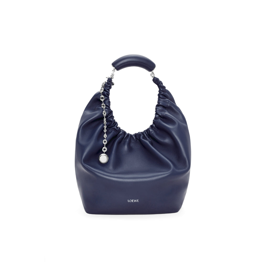 Loewe Medium Squeeze bag in nappa lambskin (Abyss Blue)