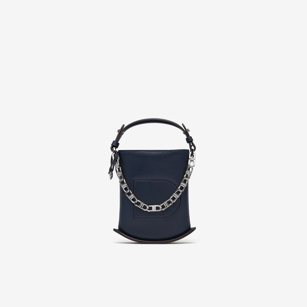 Delvaux Pin Éclat in Box Calf (Navy)