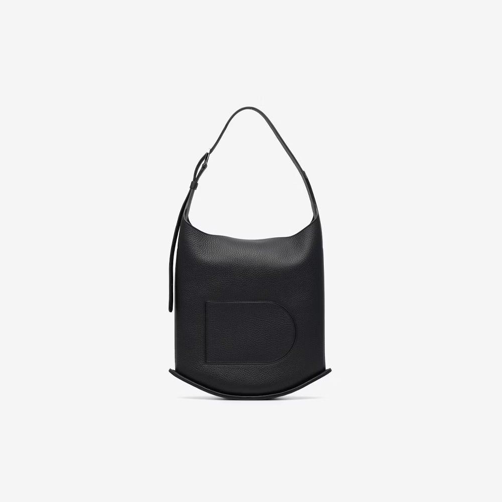 Delvaux Pin Hobo MM in Taurillon Soft (Black)