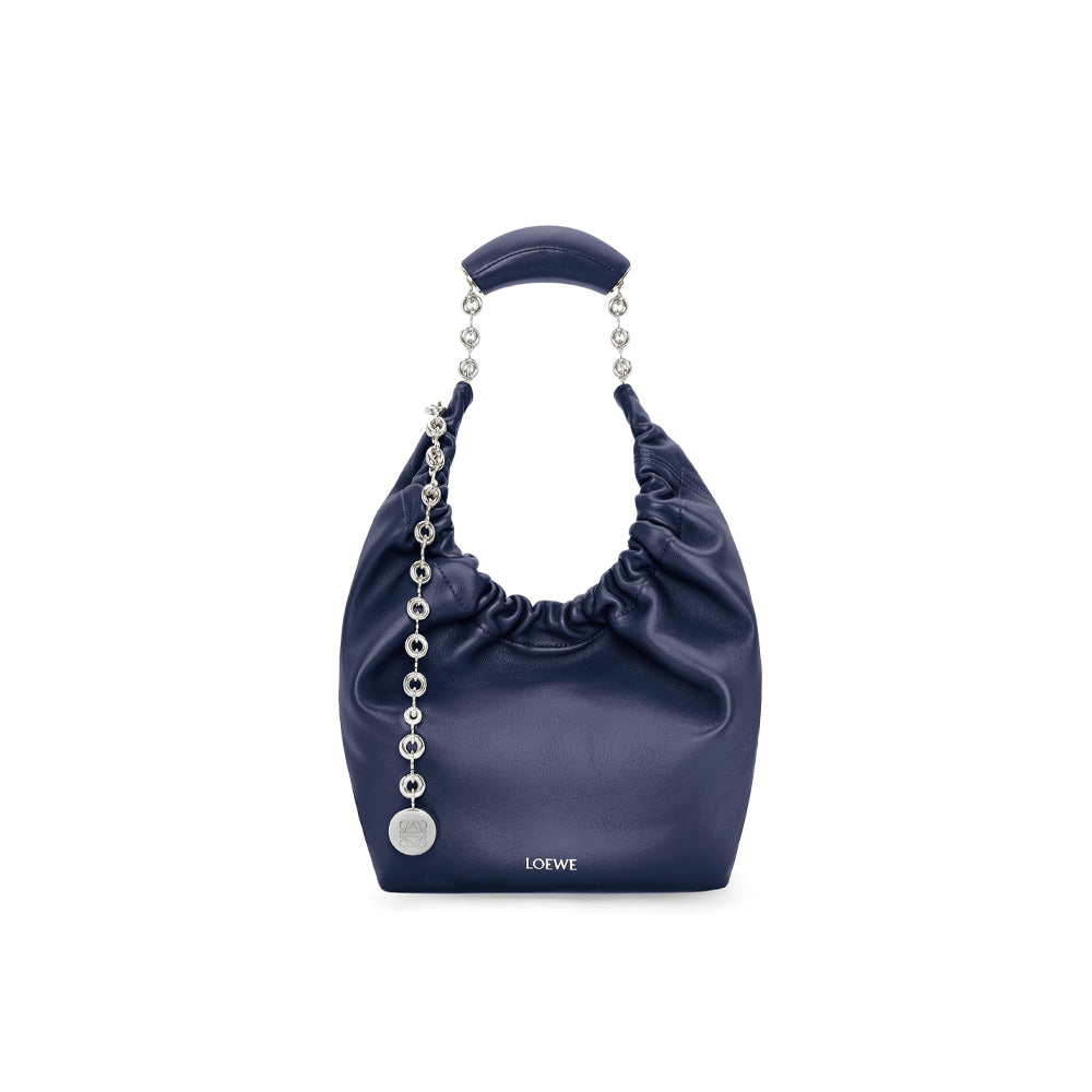 Loewe Small Squeeze bag in nappa lambskin (Abyss Blue)