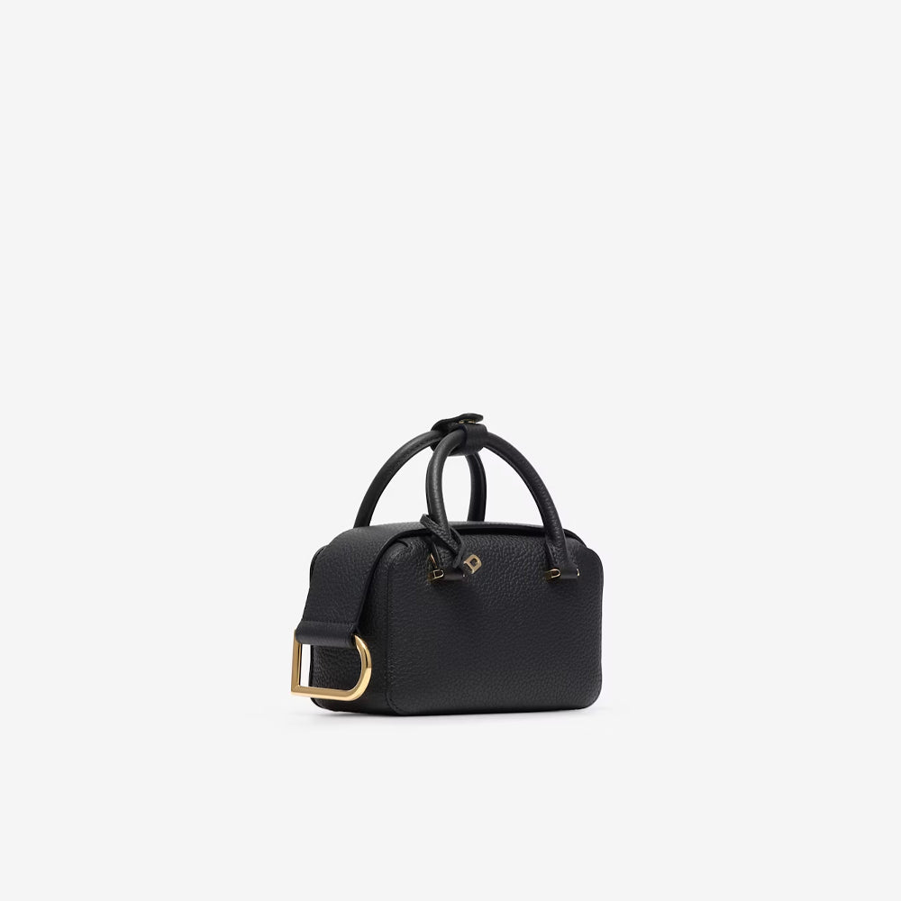 Delvaux Cool Box Nano in Taurillon Soft (Black)