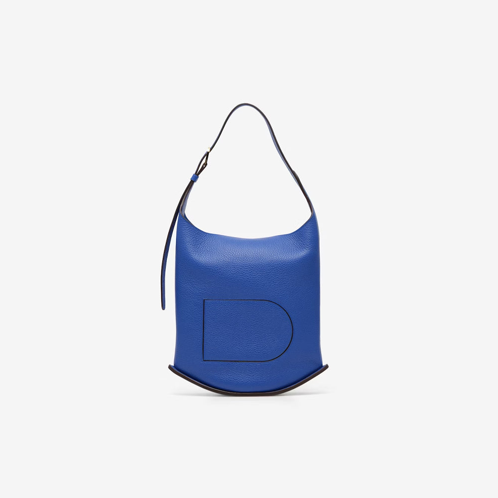 Delvaux Pin Hobo MM in Taurillon Soft (Outremer)