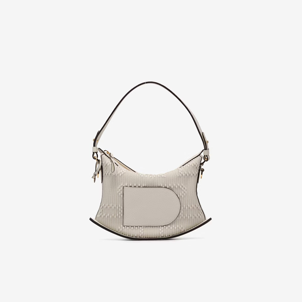 Delvaux Pin Swing Toile de Cuir in Taurillon Soft (Ivory)