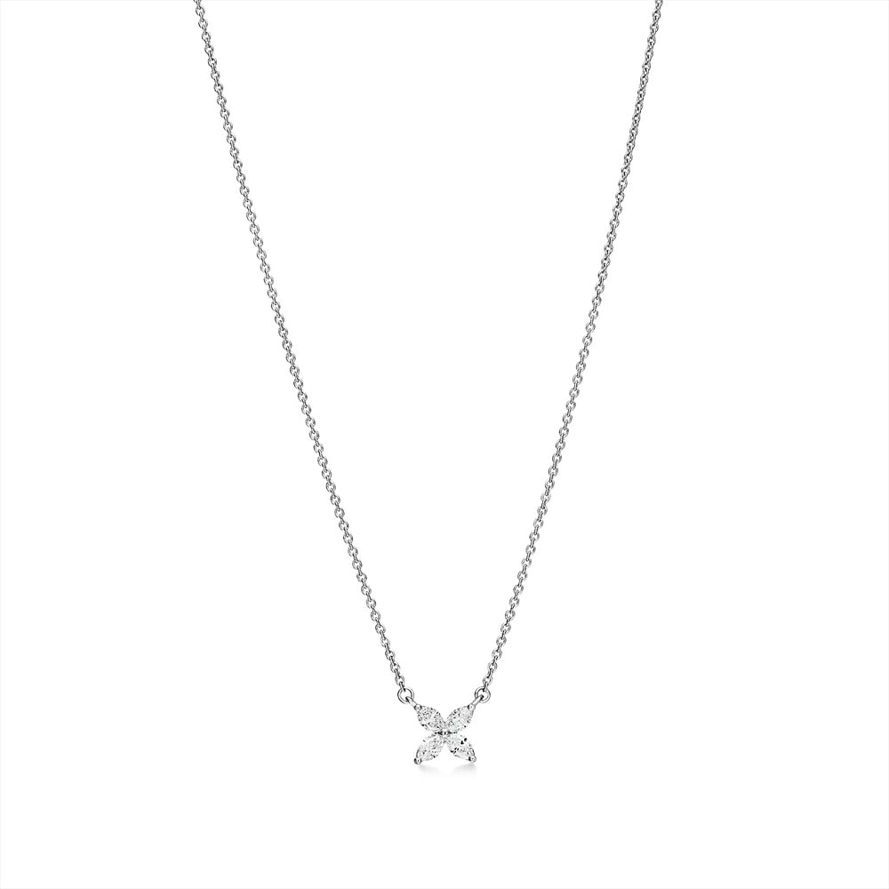 Tiffany &amp; Co. Tiffany Victoria® 鉑金鑲欖尖形鑽石吊墜，小號