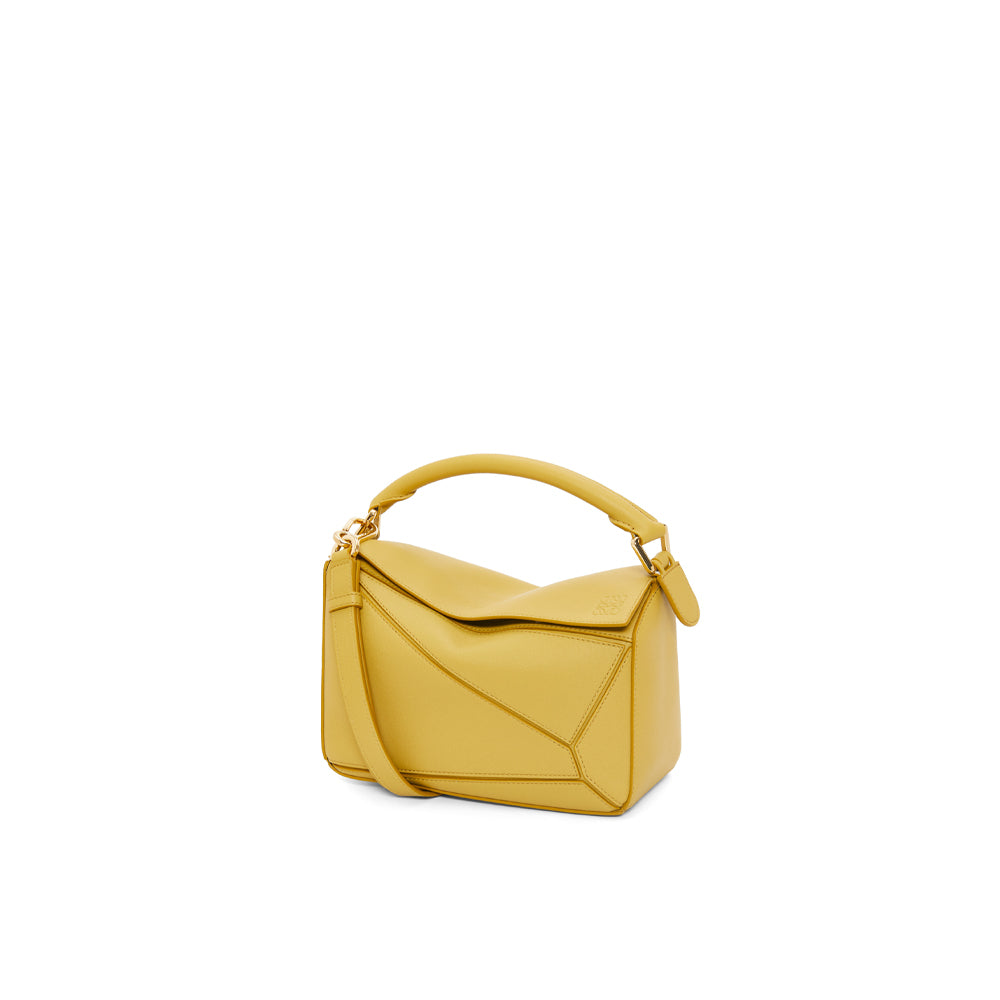 Loewe Small Puzzle bag in classic calfskin (Bright Ochre)