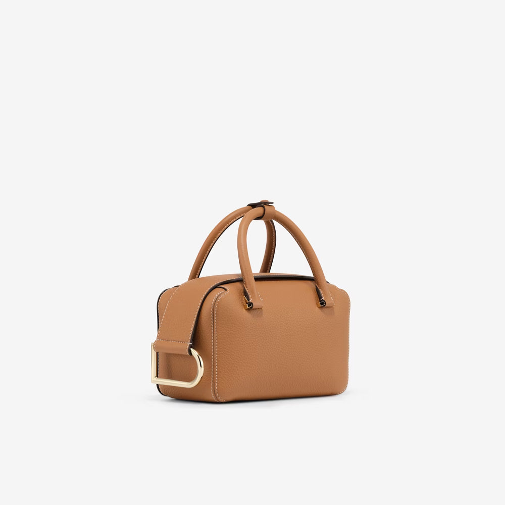 Delvaux Cool Box Mini in Taurillon Soft (Vegetal - Ivory)