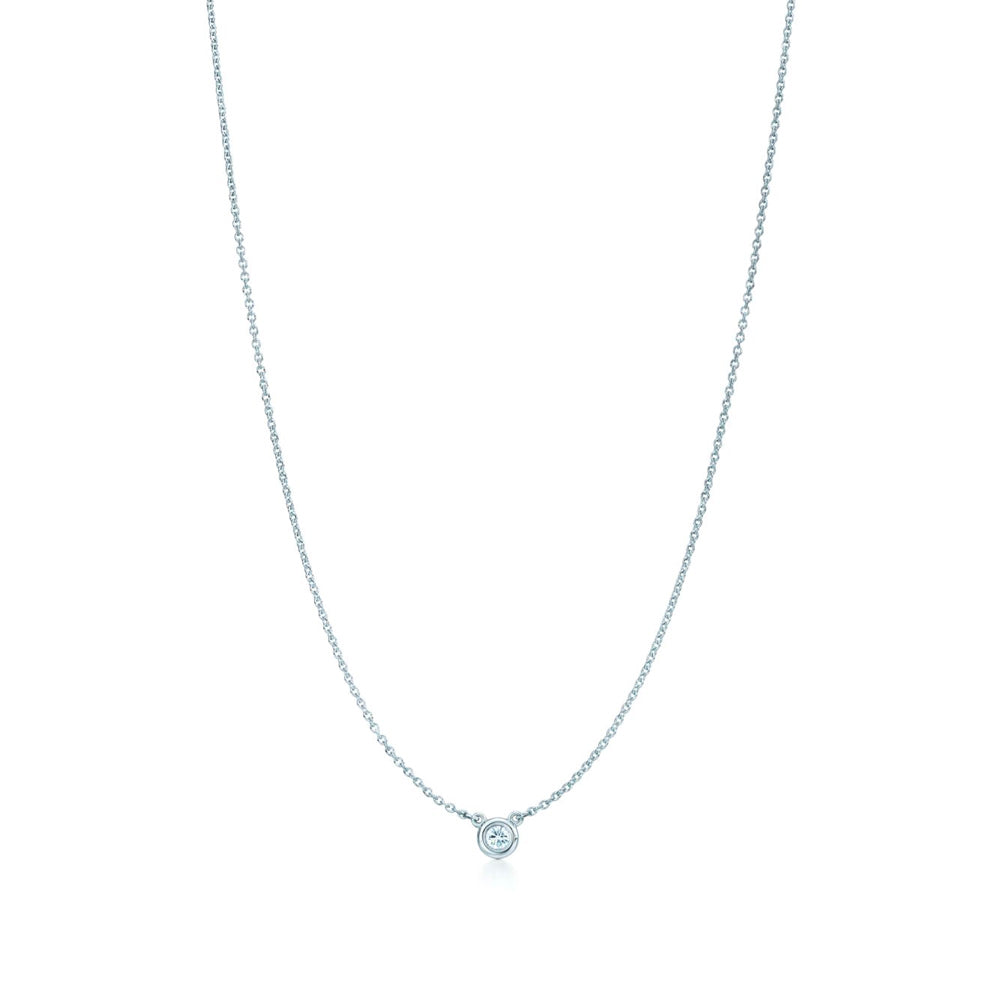 Tiffany &amp; Co. Elsa Peretti® Diamonds by the Yard® 單鑽銀吊墜