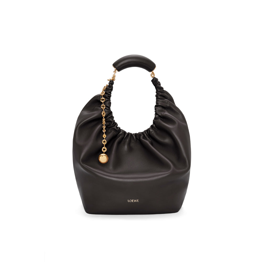 Loewe Medium Squeeze bag in nappa lambskin (Black)