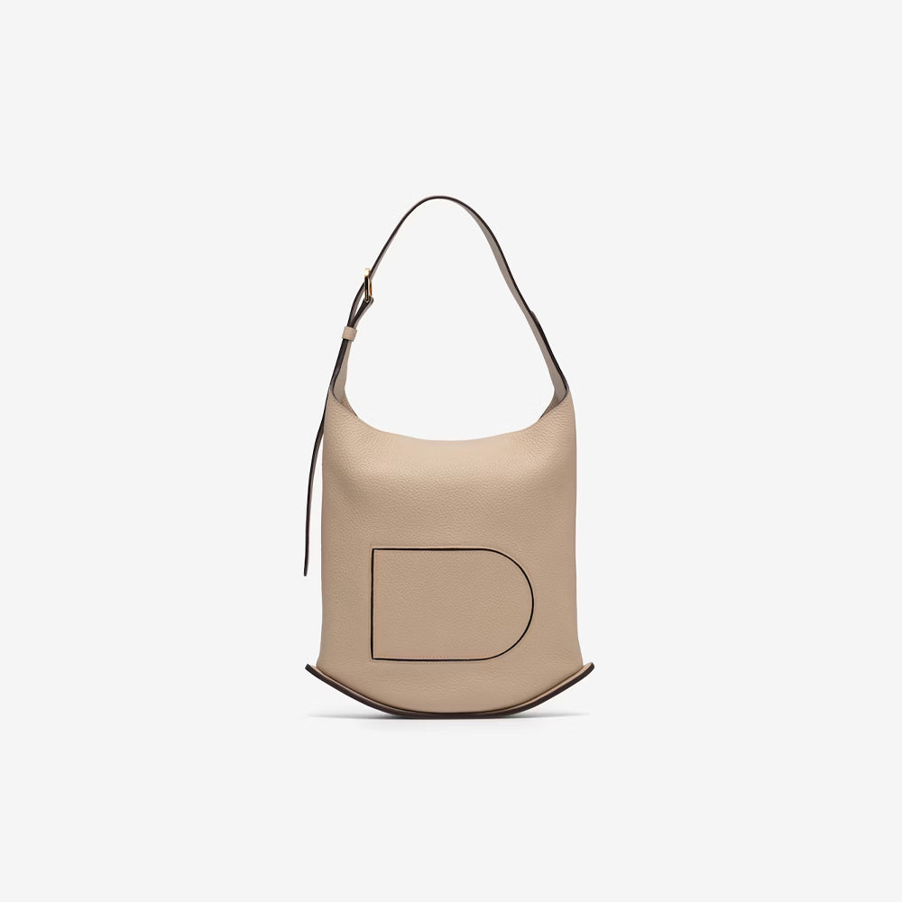 Delvaux Pin Hobo MM in Taurillon Soft (Sirocco)