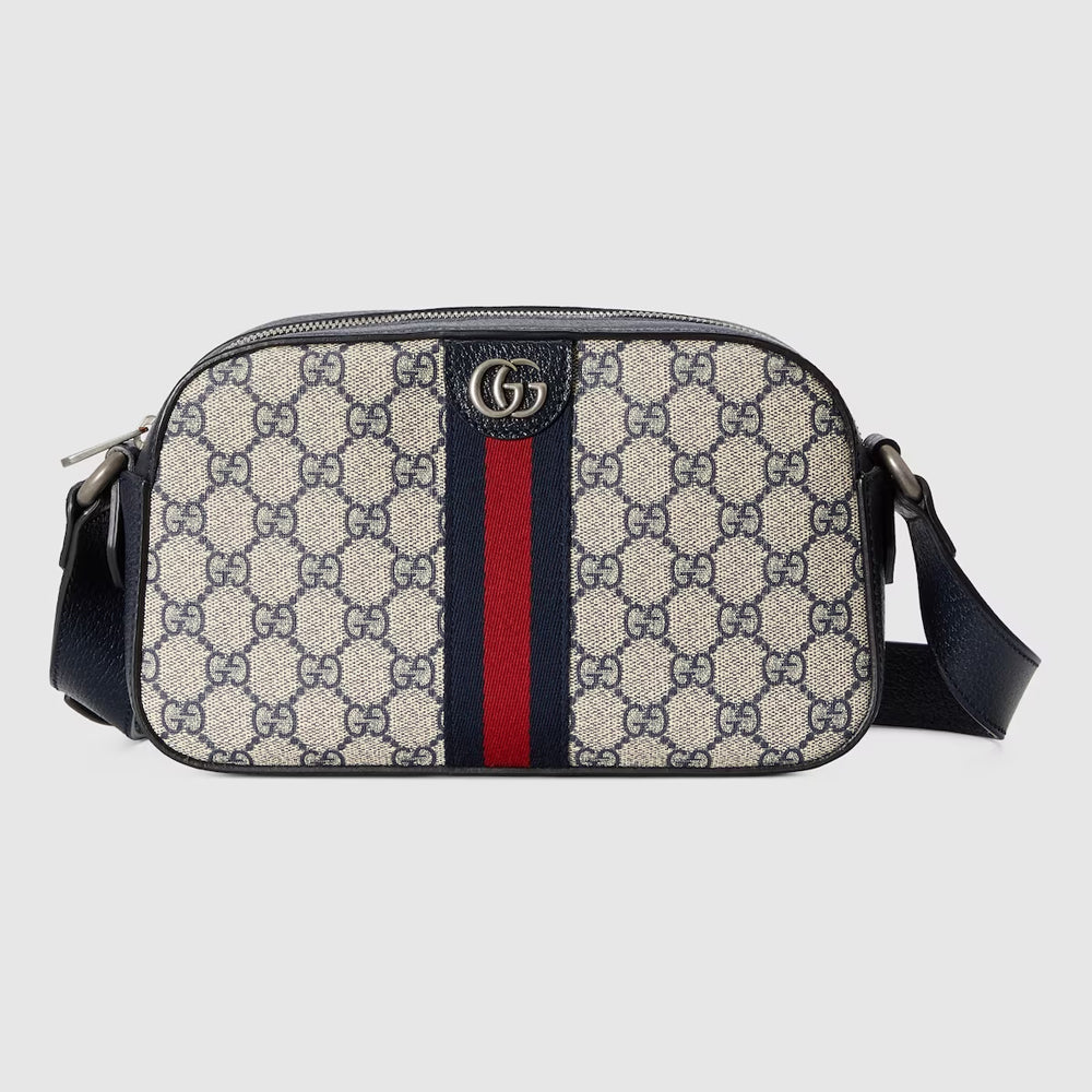 Gucci Ophidia GG Crossbody Bag (Beige and blue GG Supreme canvas)