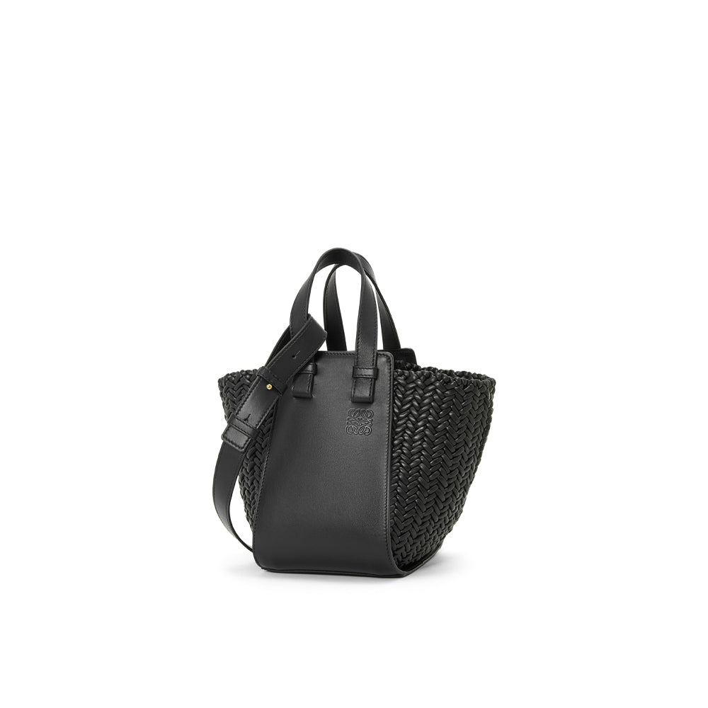 Loewe Compact Hammock bag in calfskin  (Black)