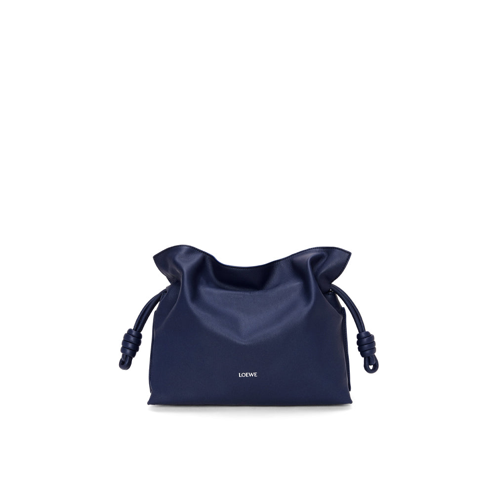 Loewe Medium Flamenco clutch in nappa calfskin (Abyss Blue)