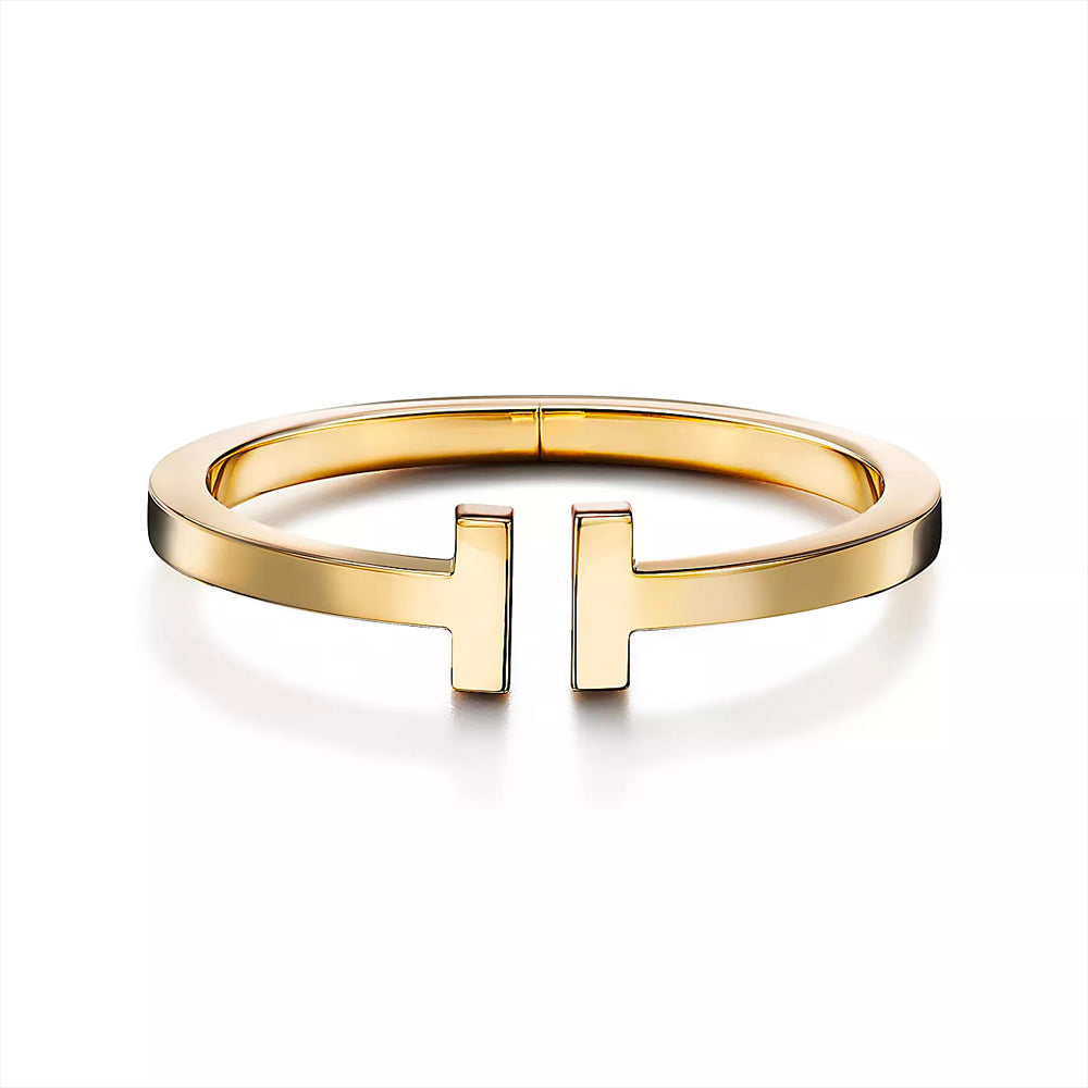 Tiffany &amp; Co. 18k 金蒂芙尼 T 方形手鍊