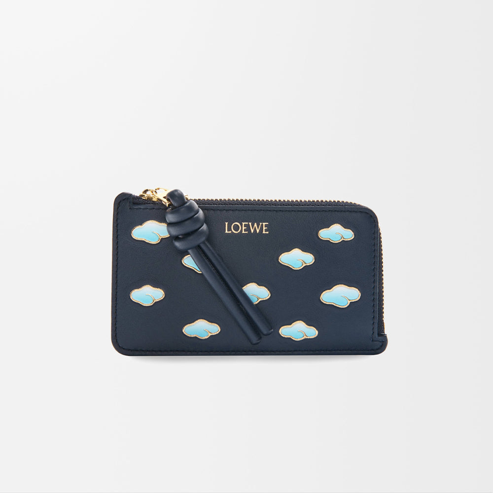 Loewe Coin cardholder in nappa calfskin (Dark Ink)