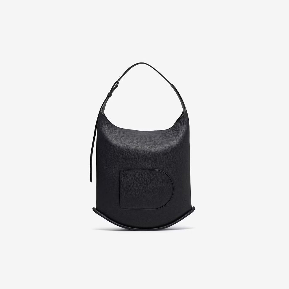 Delvaux Pin Hobo GM in Taurillon Soft (Black)