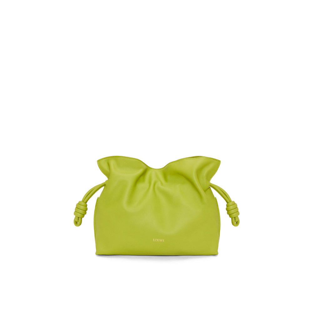 Loewe Medium Flamenco clutch in nappa calfskin (Meadow Green)