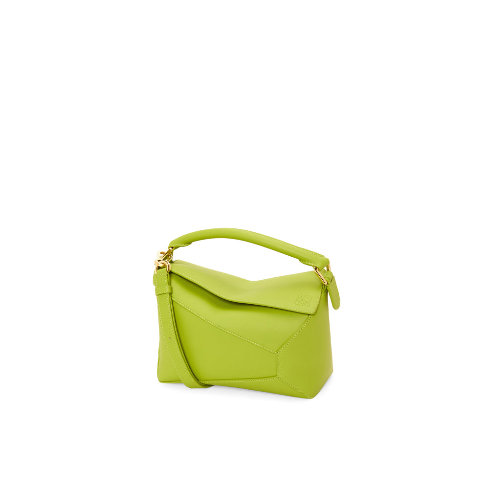 Loewe Small Puzzle bag in classic calfskin (Meadow Green)