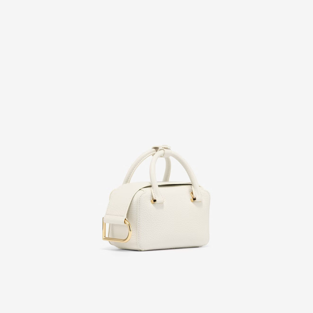 Delvaux Cool Box Nano in Taurillon Soft (Ivory)