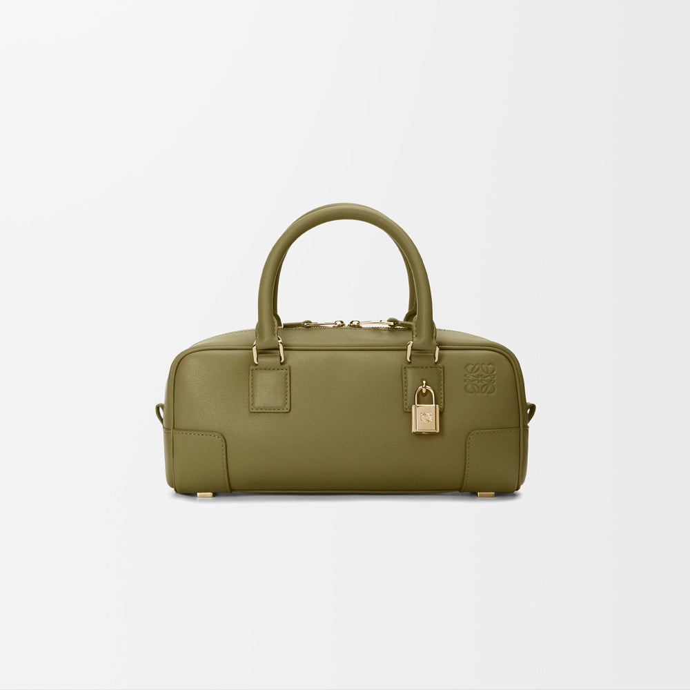 Loewe Amazona 23 Cropped bag in nappa calfskin (Olive)