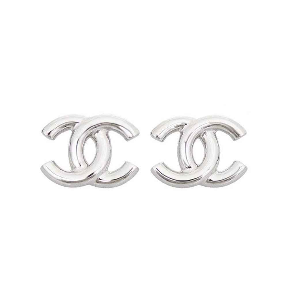 Hong Kong Stock - Chanel CC Silver earring ABF154