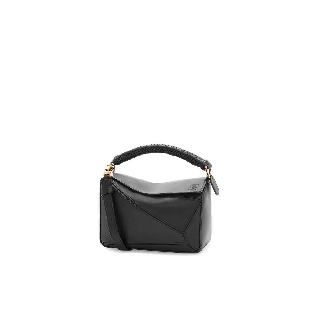 Loewe Small Puzzle bag in mellow calfskin (Black)