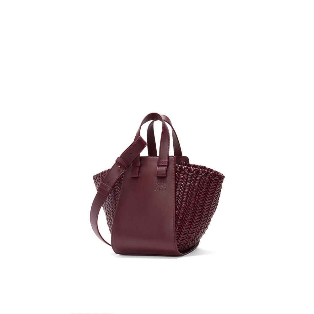 Loewe Compact Hammock bag in calfskin (Dark Burgundy)