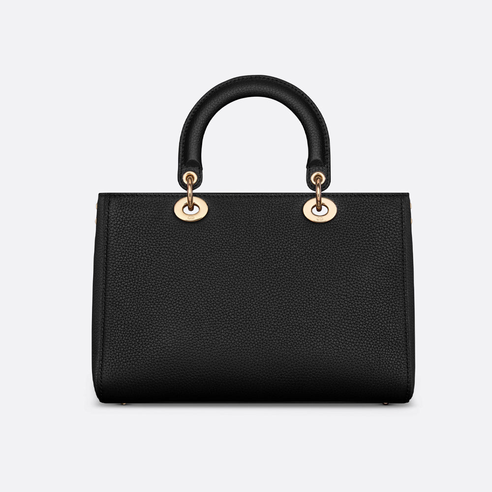 Dior Medium Lady D-Sire My ABCDior Bag (Black Bull Leather)