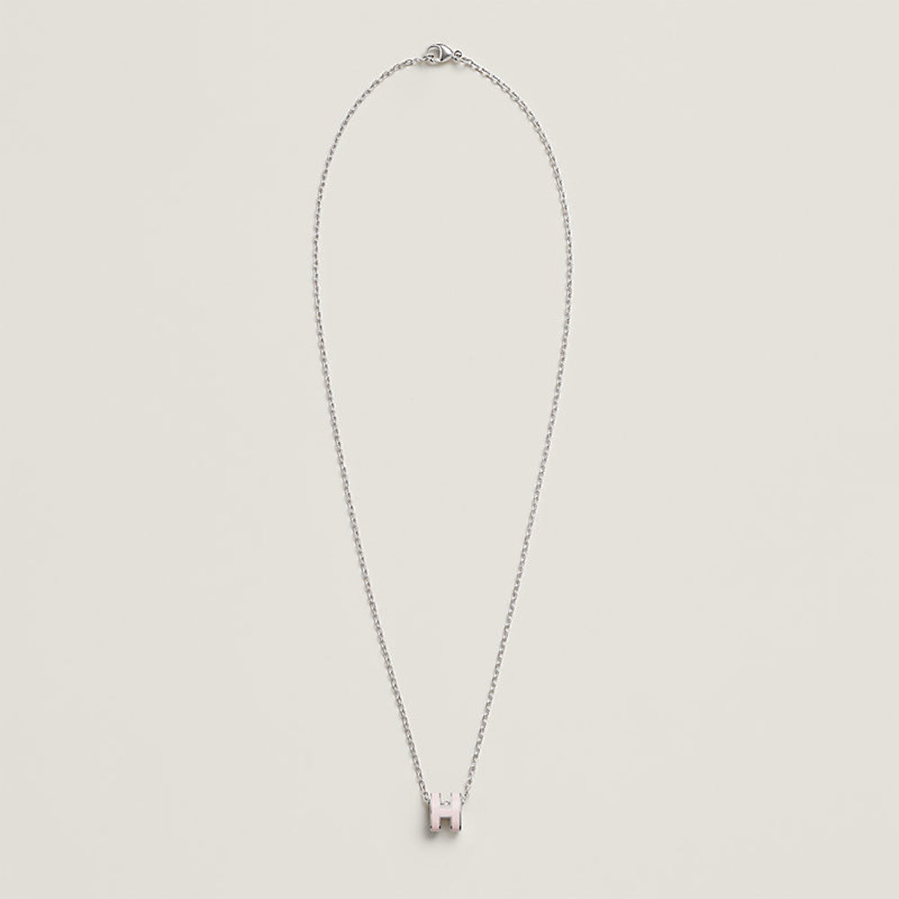 Hong Kong Stock - Hermes Mini Pop H Necklace (Pink/Silver)