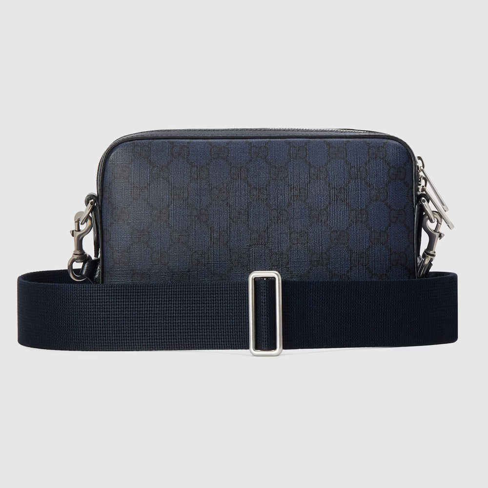 Gucci Ophidia GG Crossbody Bag (Blue and black GG Supreme canvas)