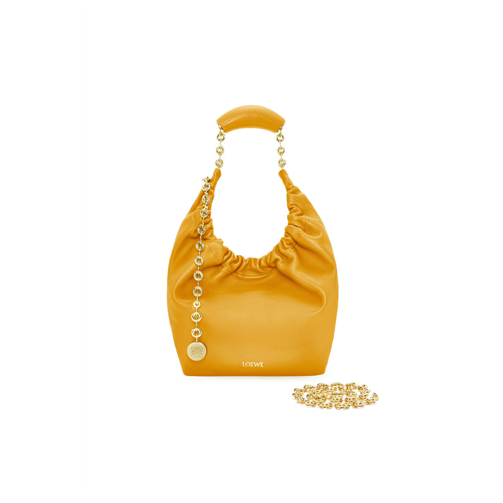 Loewe Small Squeeze bag in nappa lambskin (Sunflower)