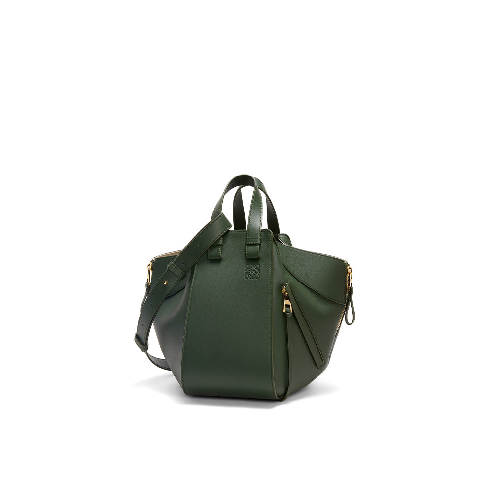 Loewe Small Hammock bag in classic calfskin (Bottle Green)