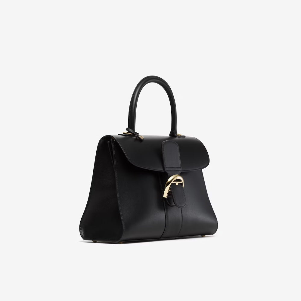 Delvaux Brillant MM in Rodeo Calf (Black)