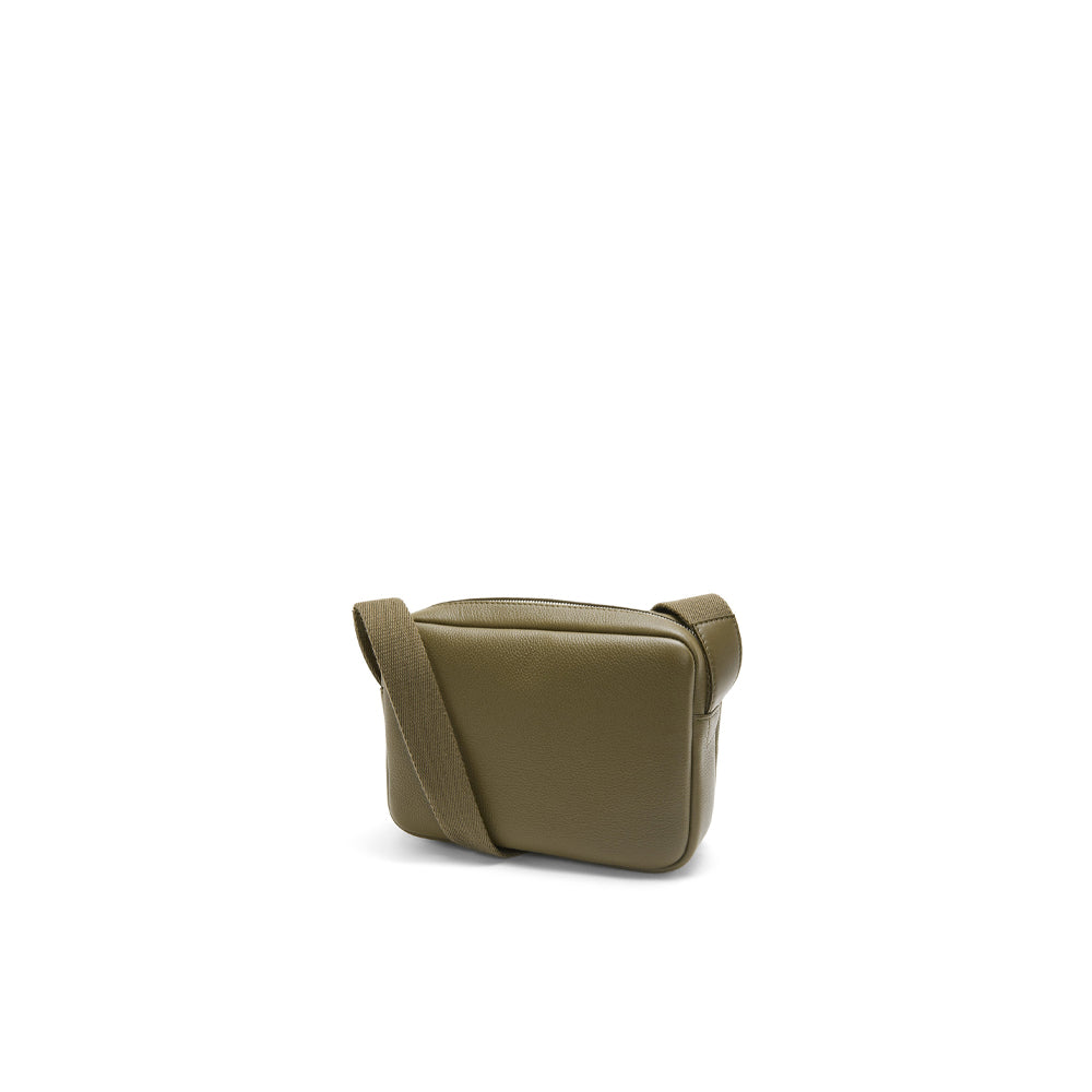 Loewe XS Military messenger bag in soft grained calfskin（Dark Khaki Green)