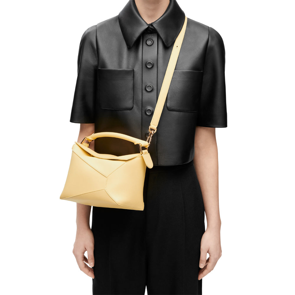 Loewe Small Puzzle bag in classic calfskin (Vanilla)