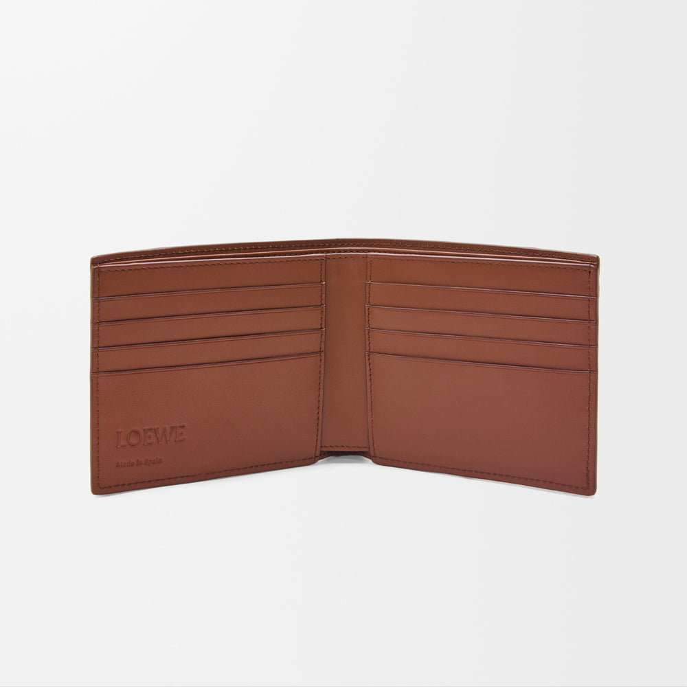 Loewe Puzzle bifold wallet in classic calfskin (Brownie)