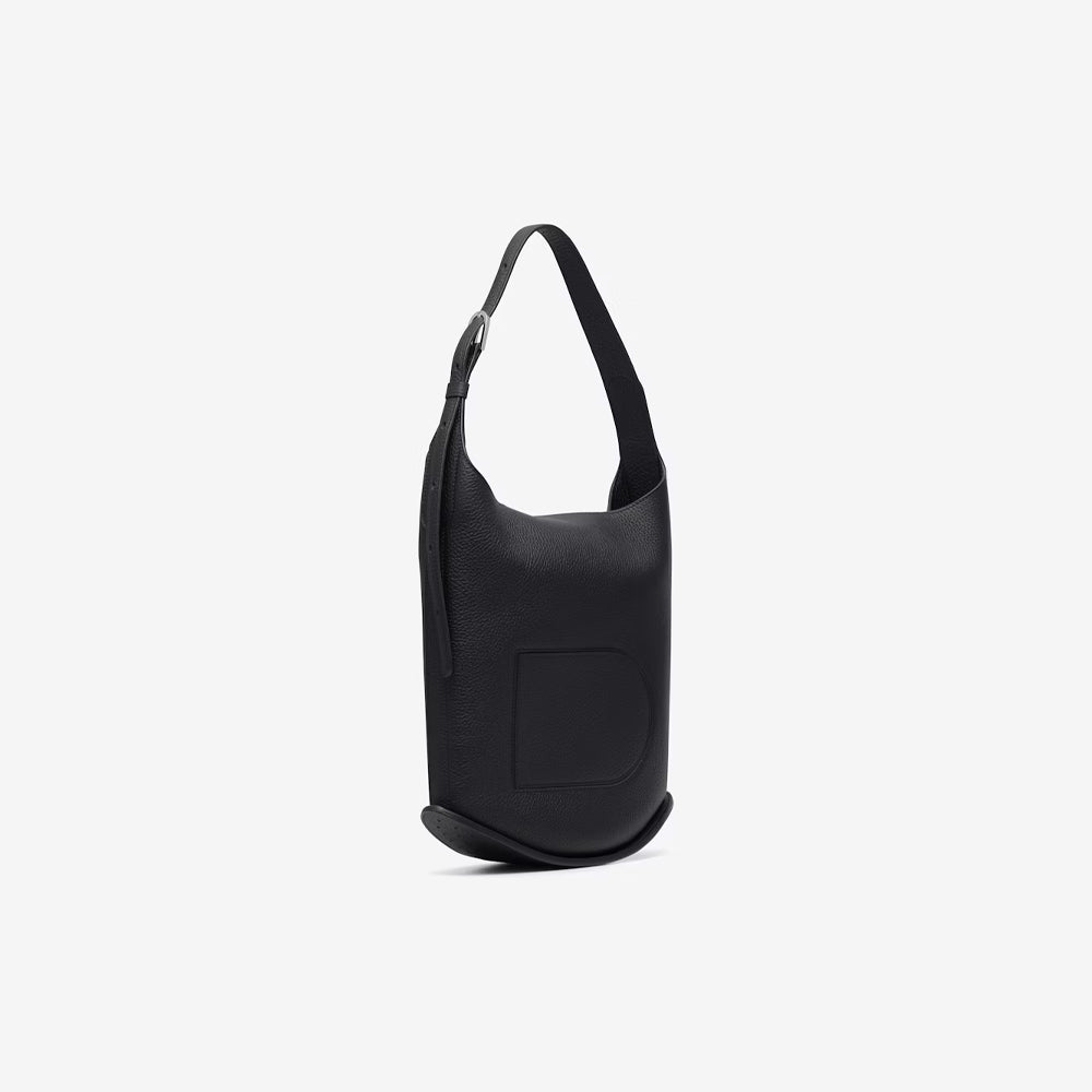 Delvaux Pin Hobo MM in Taurillon Soft (Black)